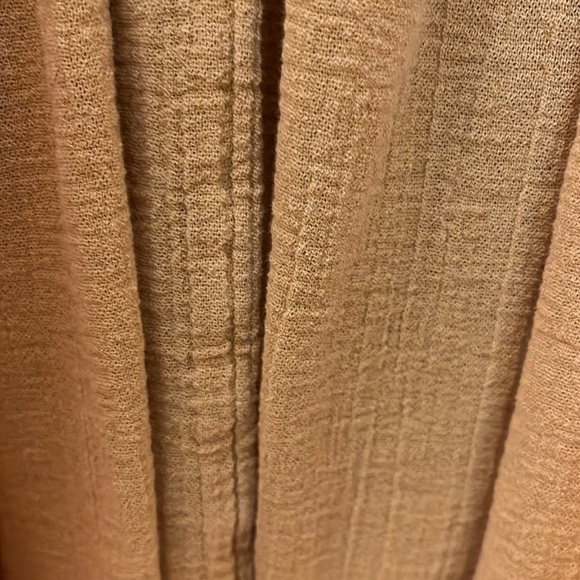 Free People mustard colored hooded sweatshirt with cloth bottom oversized - Picture 13 of 13